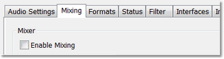 On the Mixing tab, un-check "Enable Mixing"